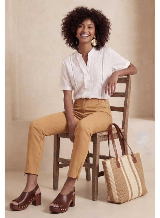 JEAN SLIM 7/8E - LUCIEN - SAFRAN